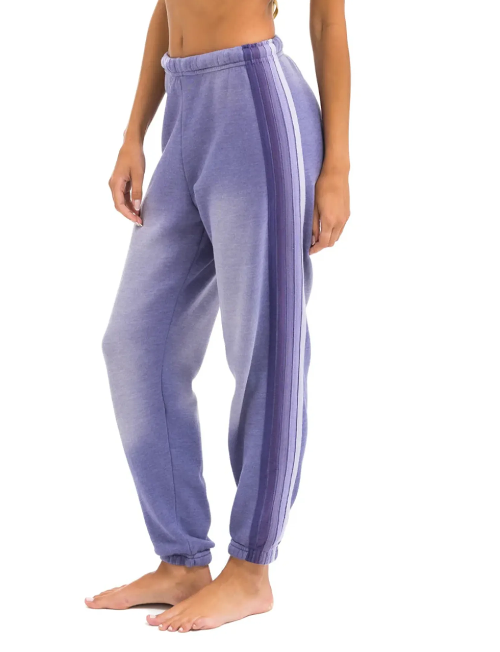 5 Stripe Sweatpants, Faded Grape Smart Design