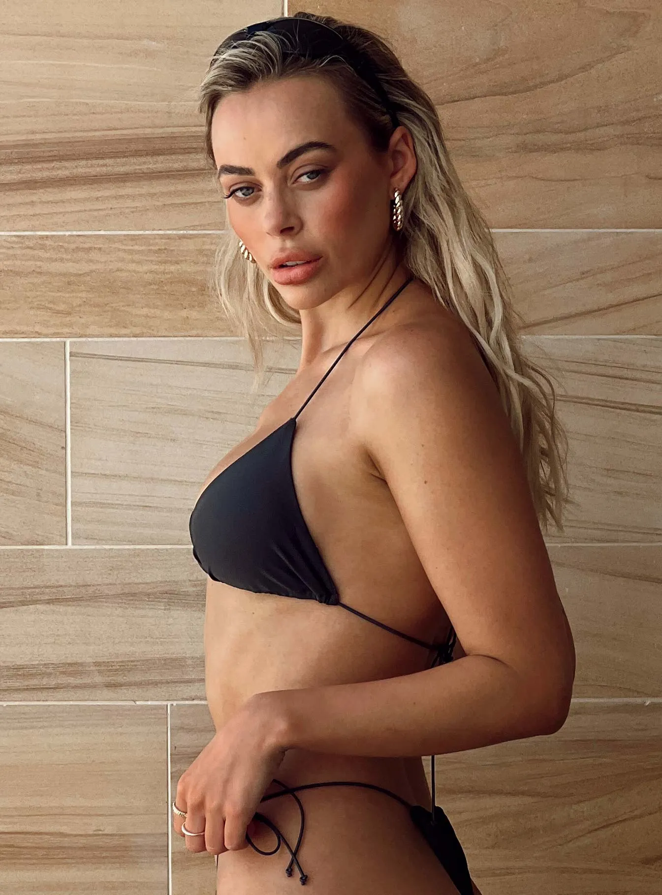 Abby Bikini Top Slate Chic-Appeal Relaxation time