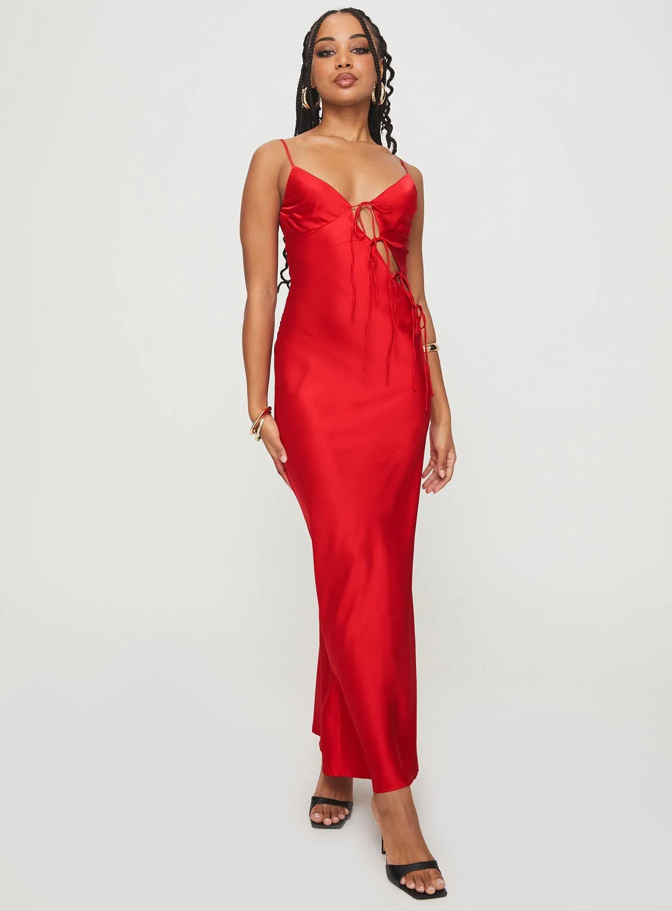 Trend Smart Comfort Waist Fit About A Girl Maxi Dress Red