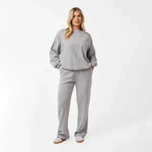 Soft Knit Crewneck Tracksuit | Grey Marl Weather Guard