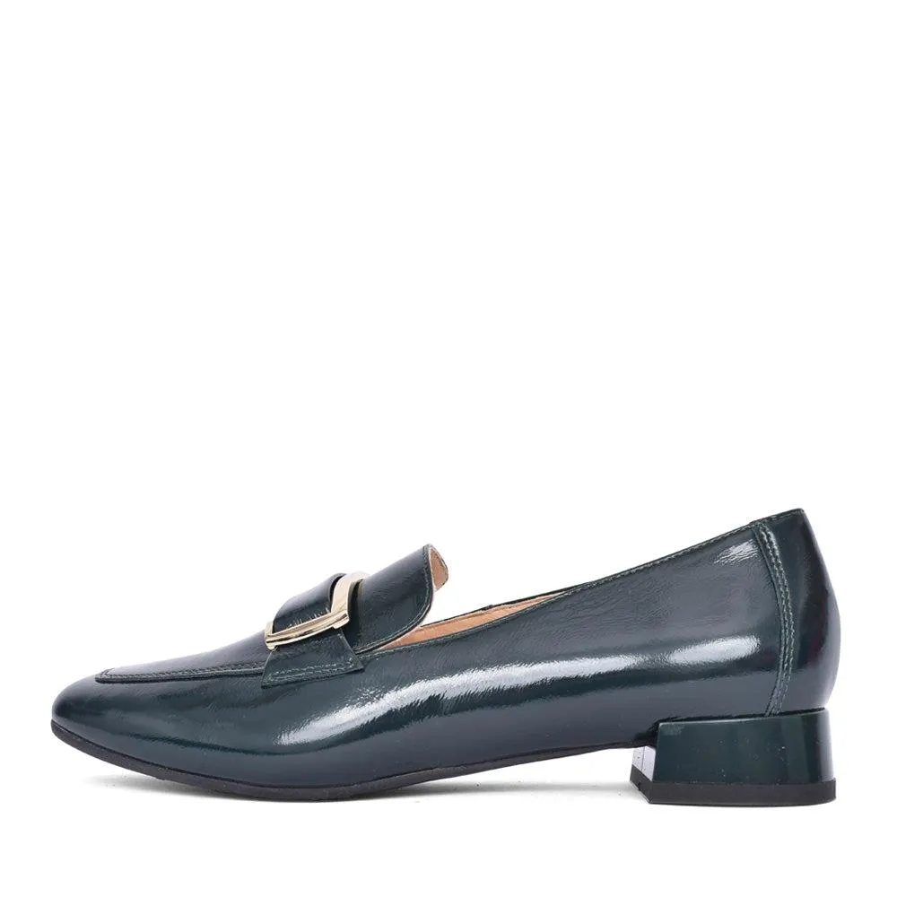 Bioeco Womens Shoe 6427 Green Patent Chic Appeal