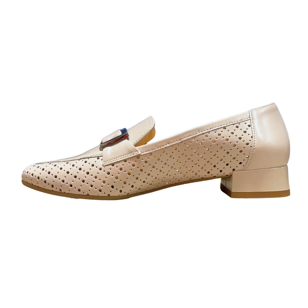 Embellished Bioeco Womens Shoe 6537 Pearl Leather