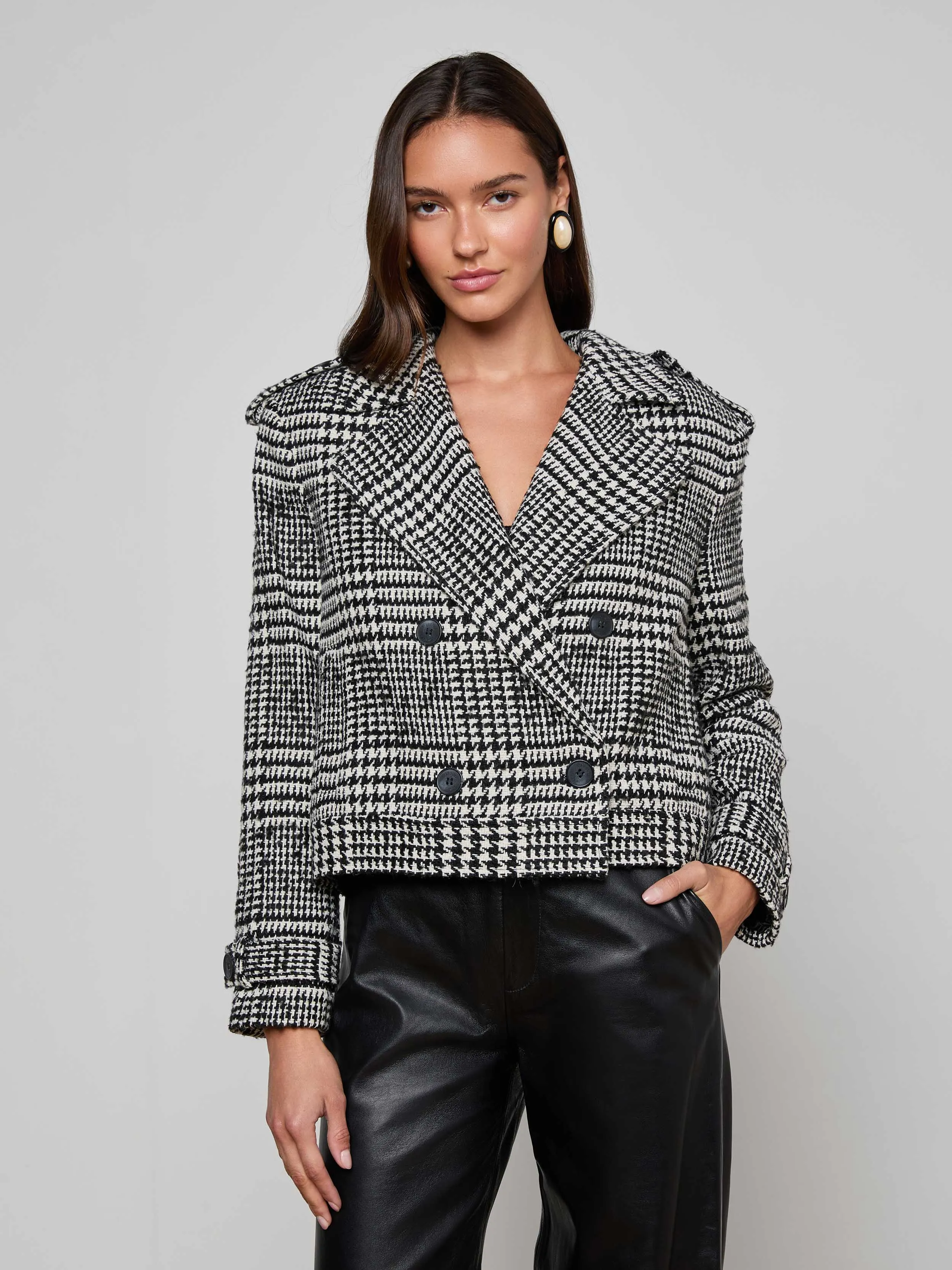 Trendy Must Have RibbedTrims Xoey Cropped Trench Coat