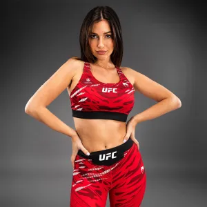 Adjustable Hook Closure Low-intensity workouts UFC Fusion by Venum Authentic Fight Night Women??s Sports Bra - Red