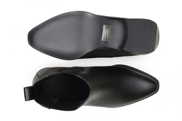 'Marcela II?? Women's Vegan Chelsea Boot by Ahimsa - Black Anti Slip Sole