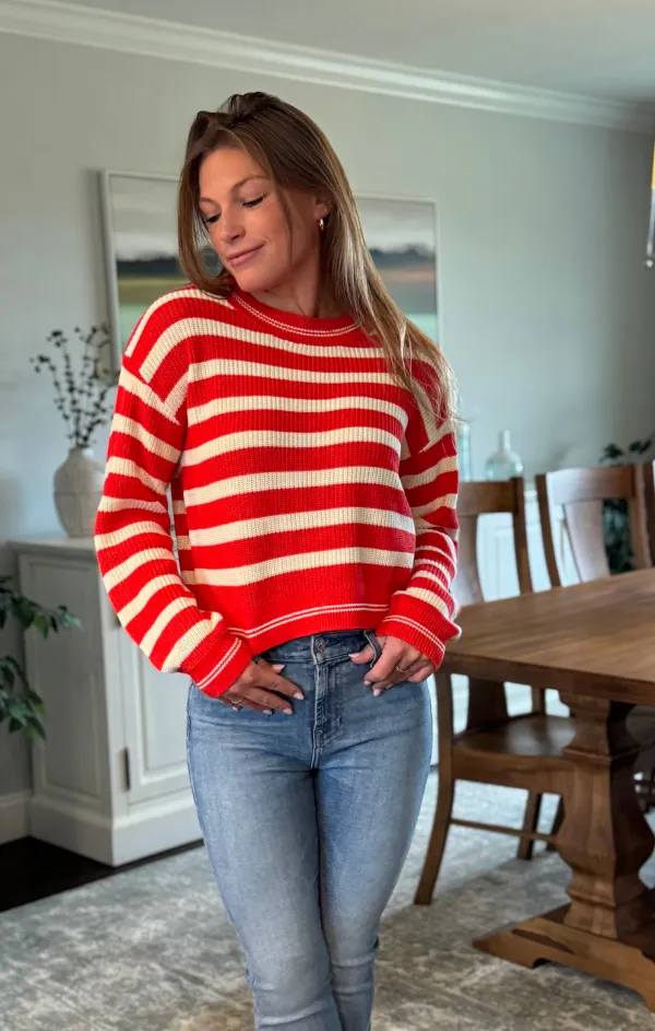 UVProtection Layer Tubular Knit Method Crewneck Sweater