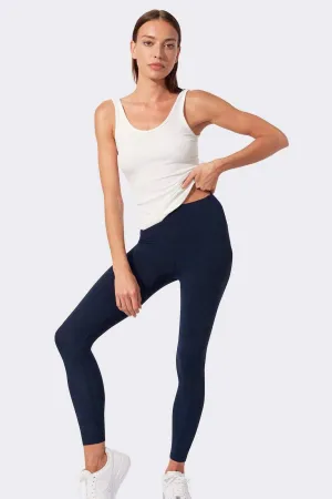 Airweight High Waist 7/8, Indigo Butt Lifting Design Hiking Trail Lightweight Material