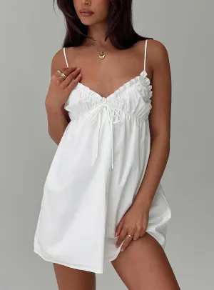 Alchemy Mini Dress White Comfortable Design Wear Petite friendly