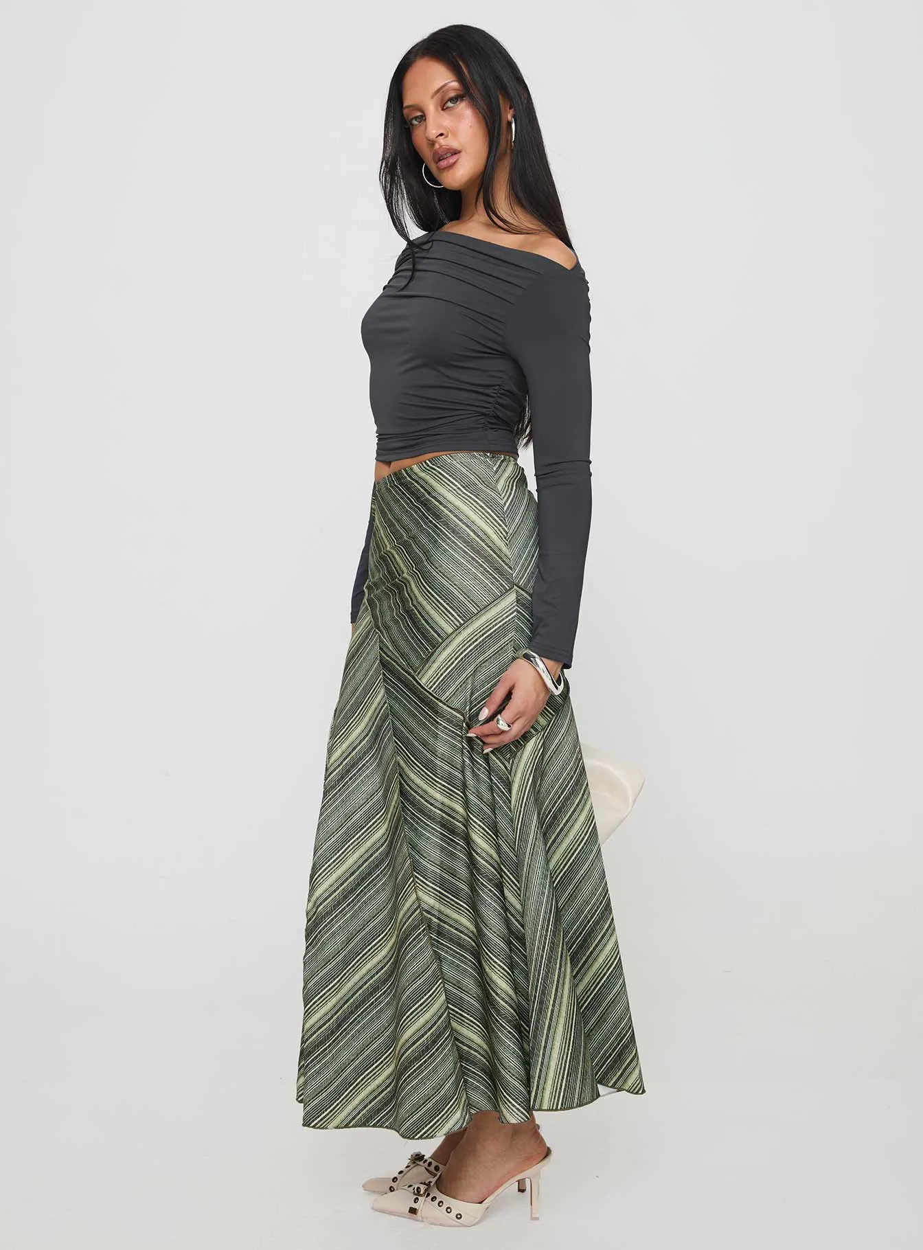 Alwin Midi Skirt Multi Reimagined Classic Chill Vibe