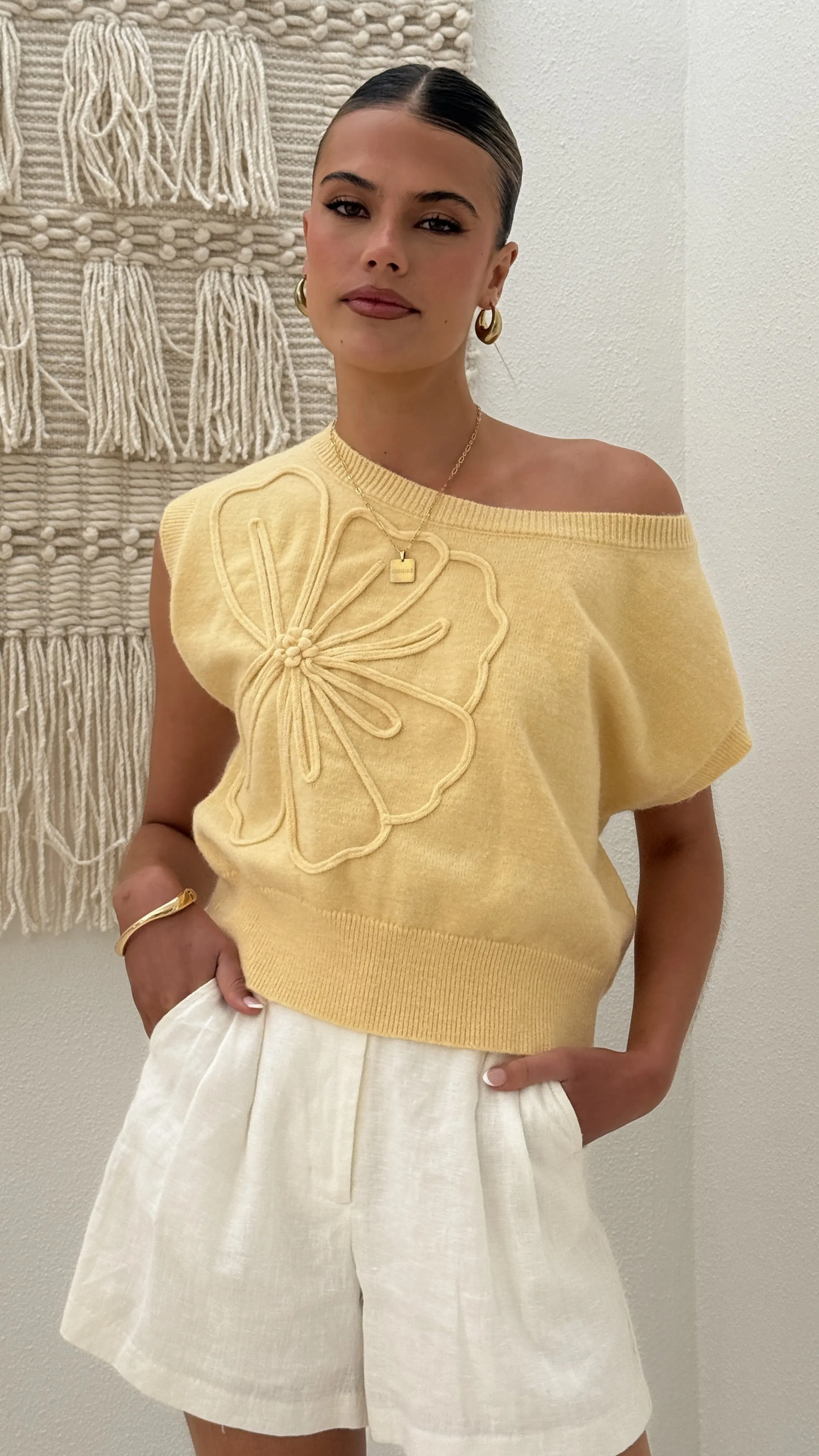 Soft Microfiber Surface Low Impact Manufacturing Amity Top - Yellow