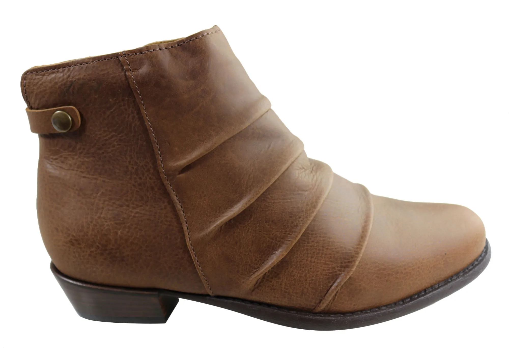 Tough Terrain Shock Absorbing Midsole Andacco Avenue Womens Leather Comfortable Ankle Boots Made In Brazil