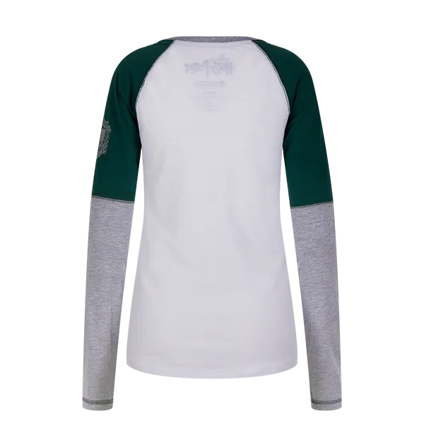 Slytherin Ladies Raglan Shirt Athletic Comfort Wear
