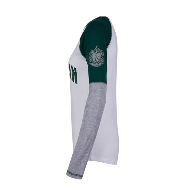 Comfortable apparel Slytherin Ladies Raglan Shirt
