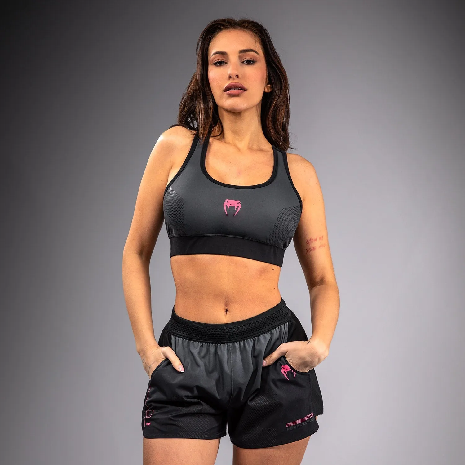Supportive Design Venum Tactical XT Sports bra - Black/Storm Grey