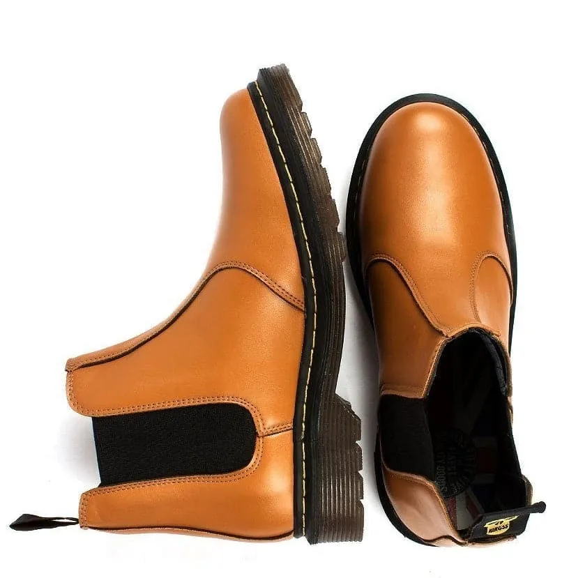 Indoor Use Music Festival 'Brick Lane' vegan Chelsea boot by King55 - brown