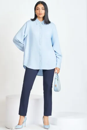 Active Design Light Blue Oversized Shirt