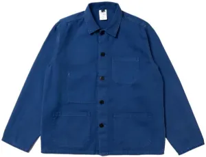 ID24560 Nudie Blue Buddy Chore Jacket DoubleLayeredHem