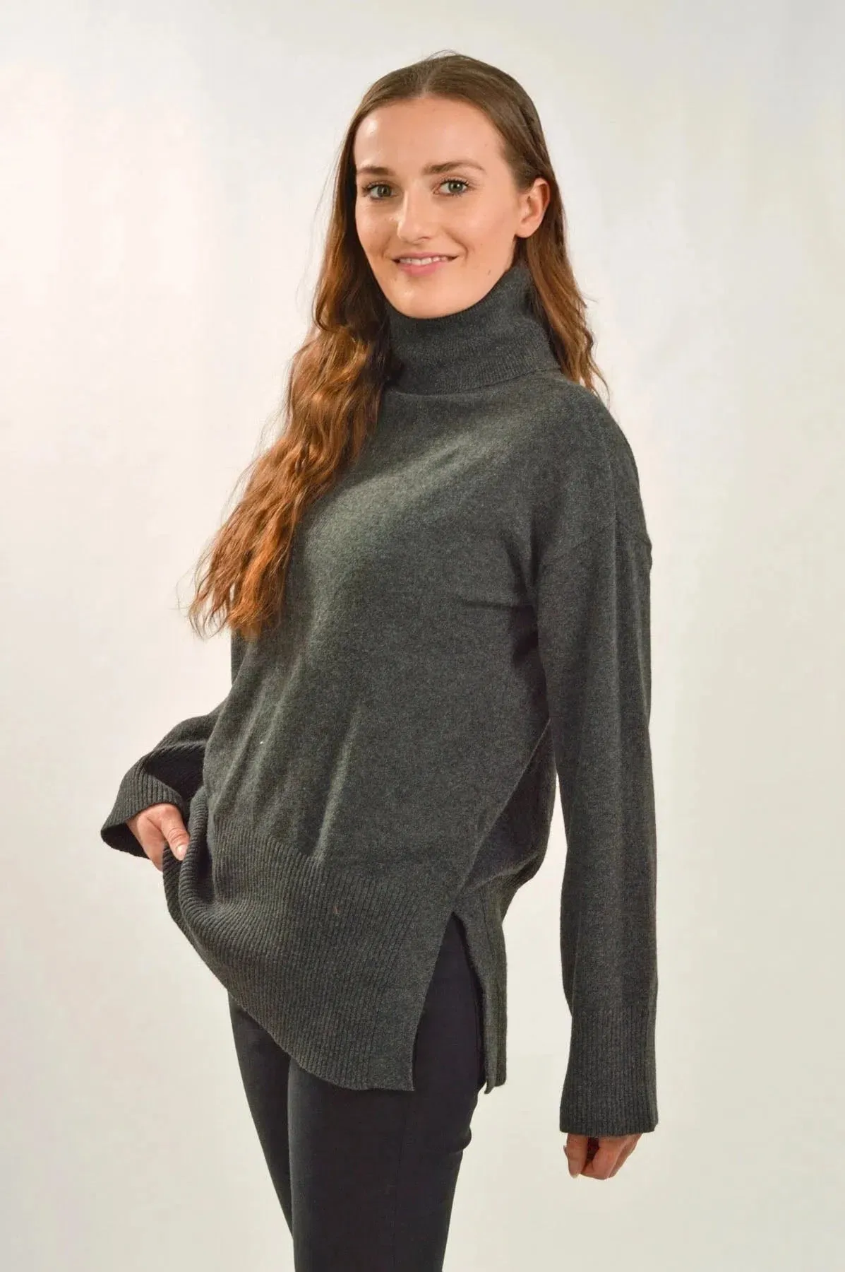 Sleek Fit Soft Fine Knit Roll Neck Jumper