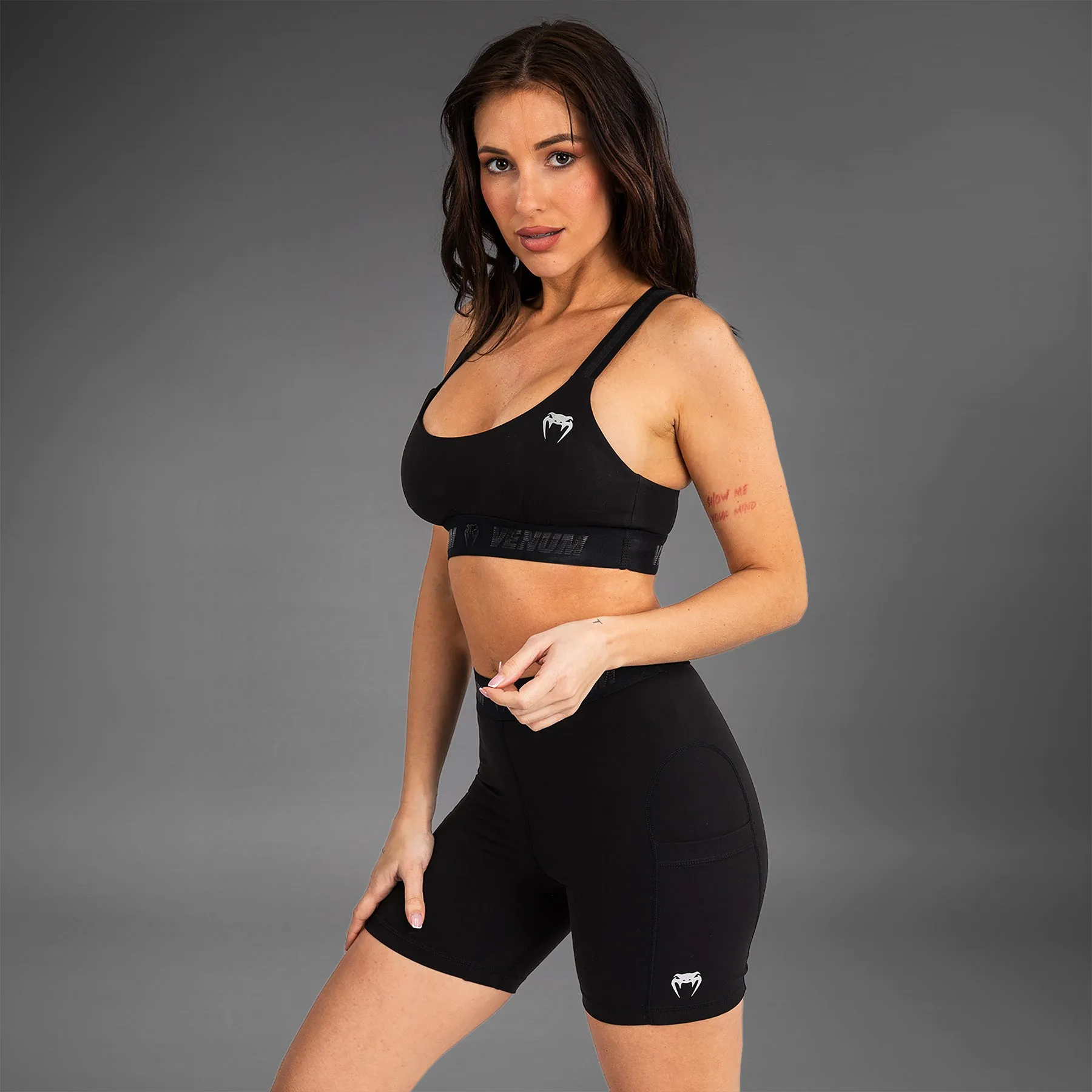 Recycled Venum Elevate Women Sports Bra - Black