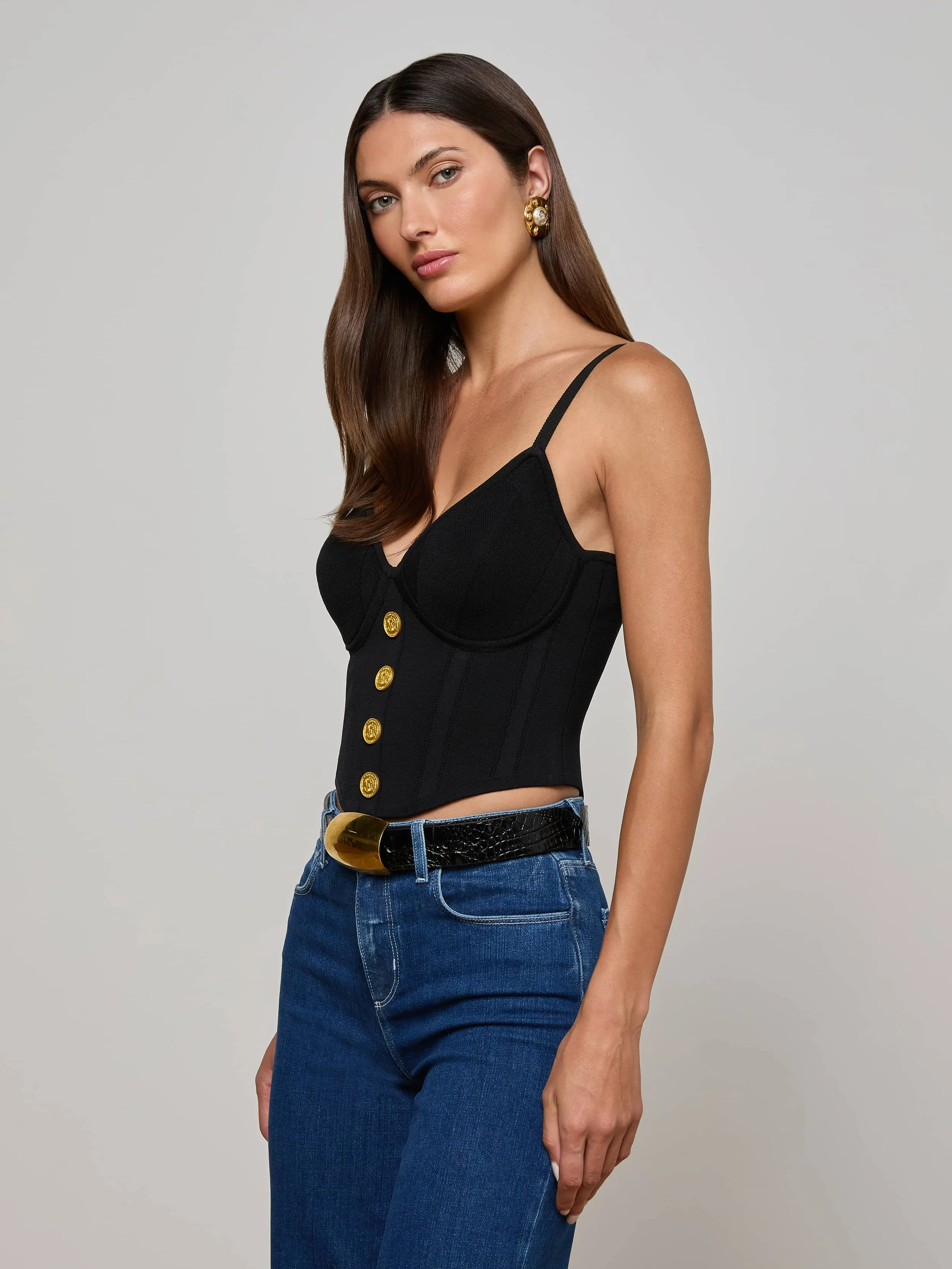 Artemis Knit Corset Top Casual Wear