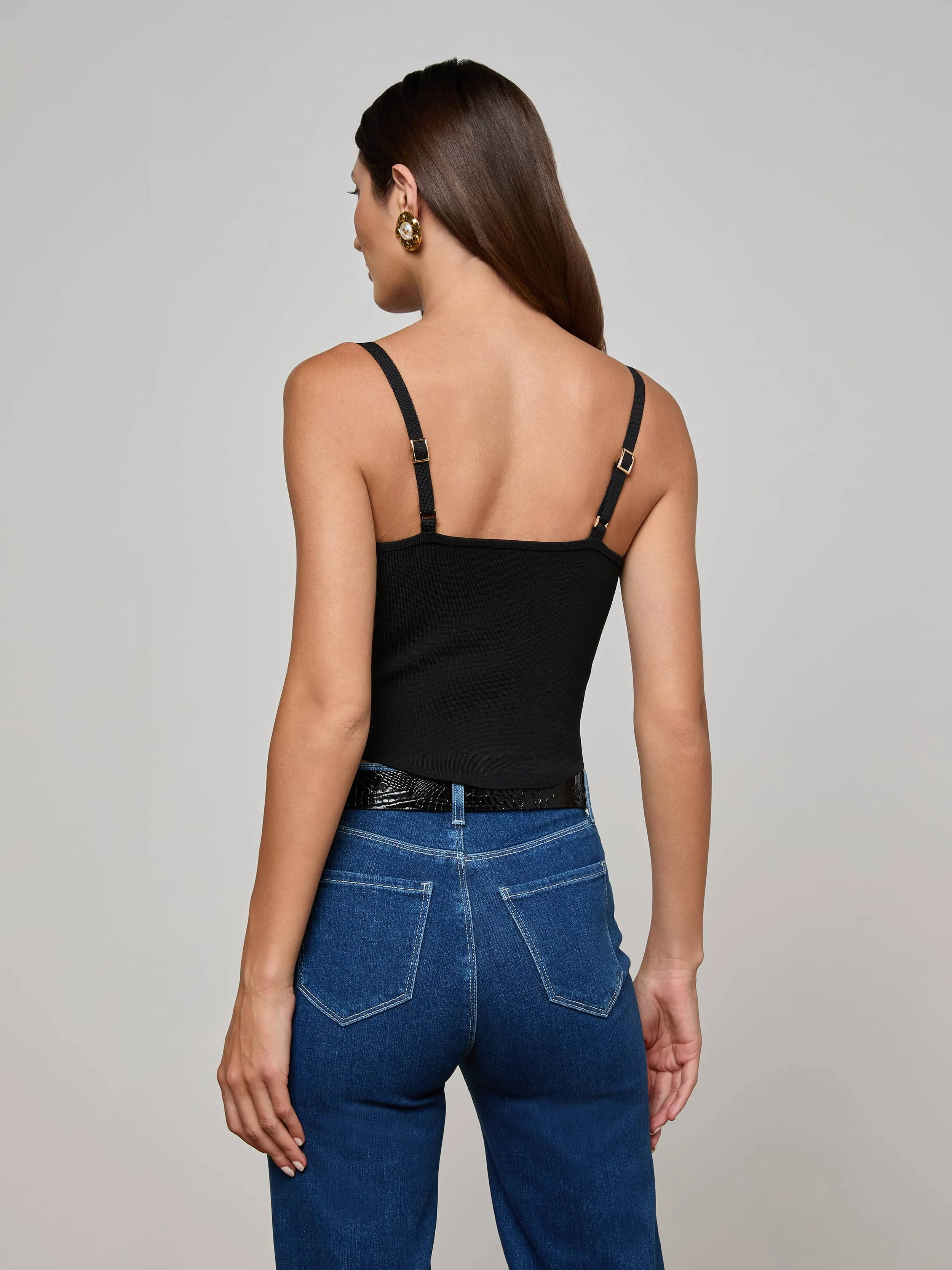 DoubleLayered Rugged shoes Artemis Knit Corset Top