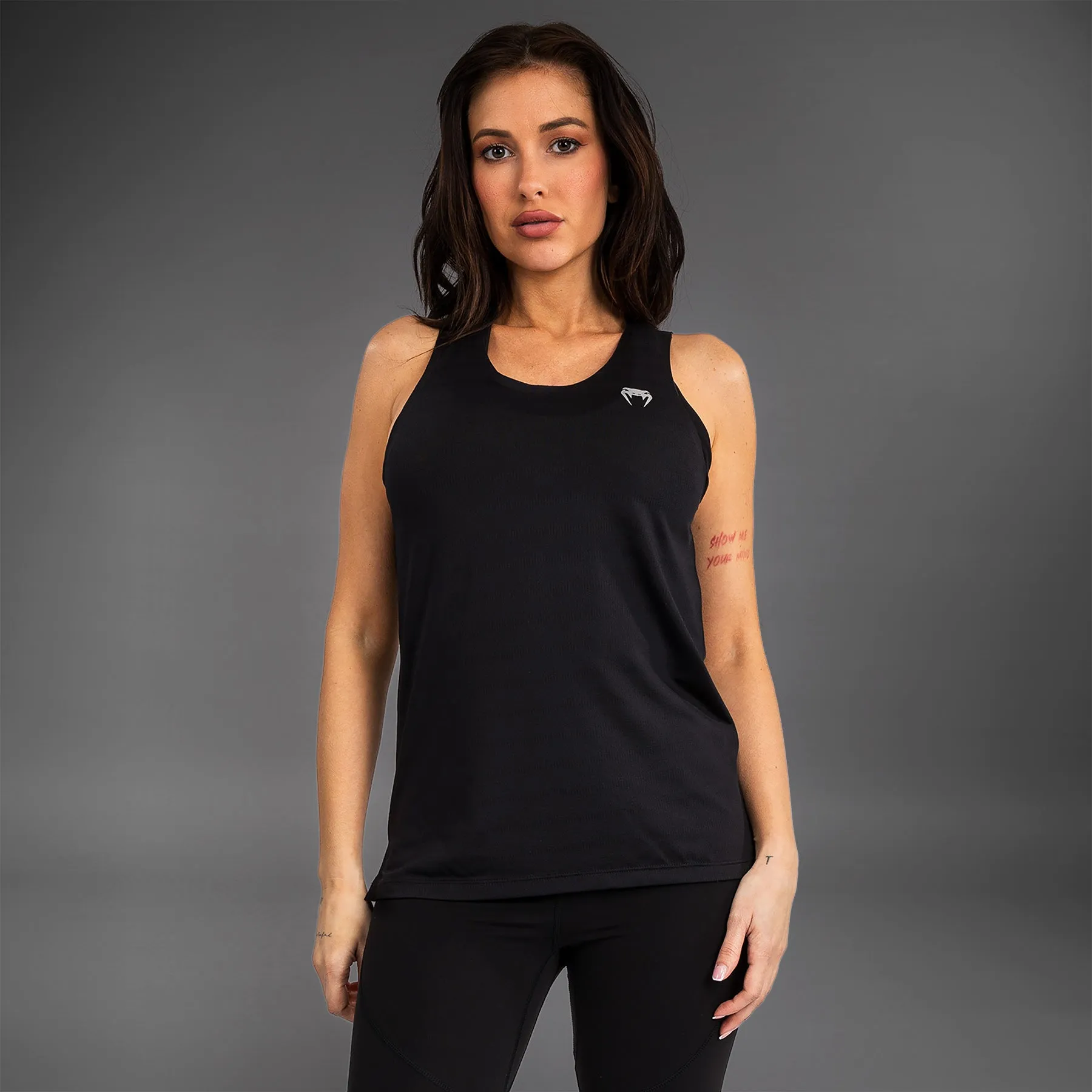 Venum Elevate Women Tank Top - Black No Slip Interior combat operation