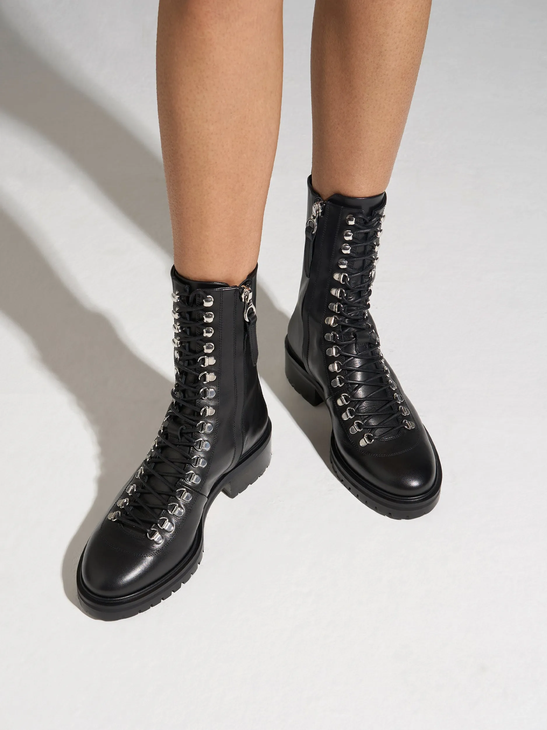 Aspen Lace-Up Ankle Boots Slip Resistant All Day Wear Low Maintenance