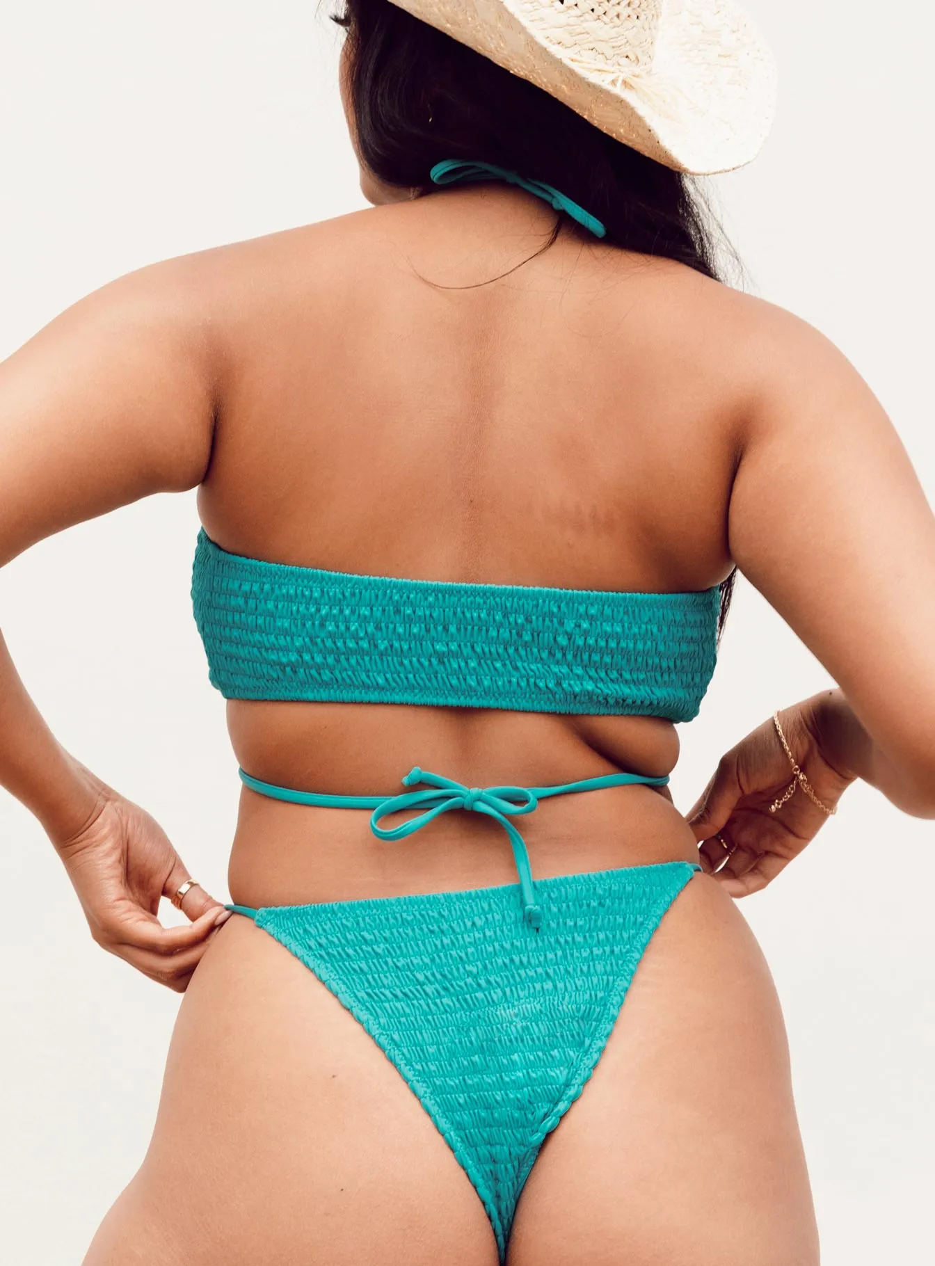 Ava Bikini Top Blue UPF 50  Coating