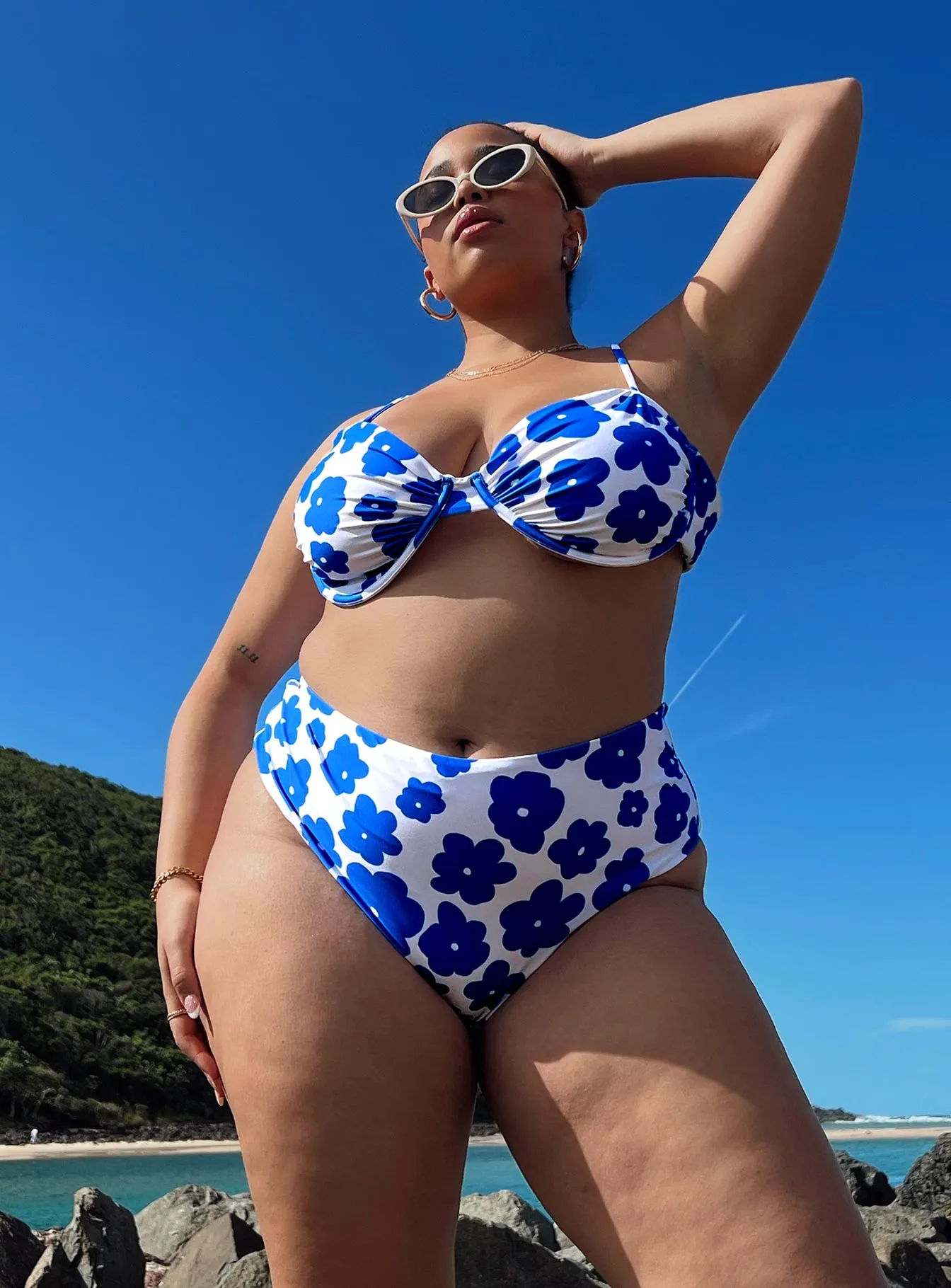 Ultraviolet Protection Avani Bikini Bottoms Blue Multi Curve
