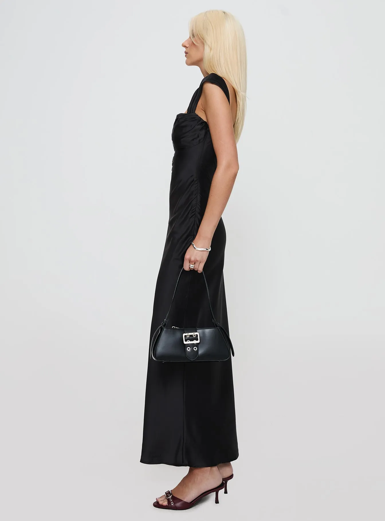 Azura Off The Shoulder Maxi Dress Black Dreamy Motion