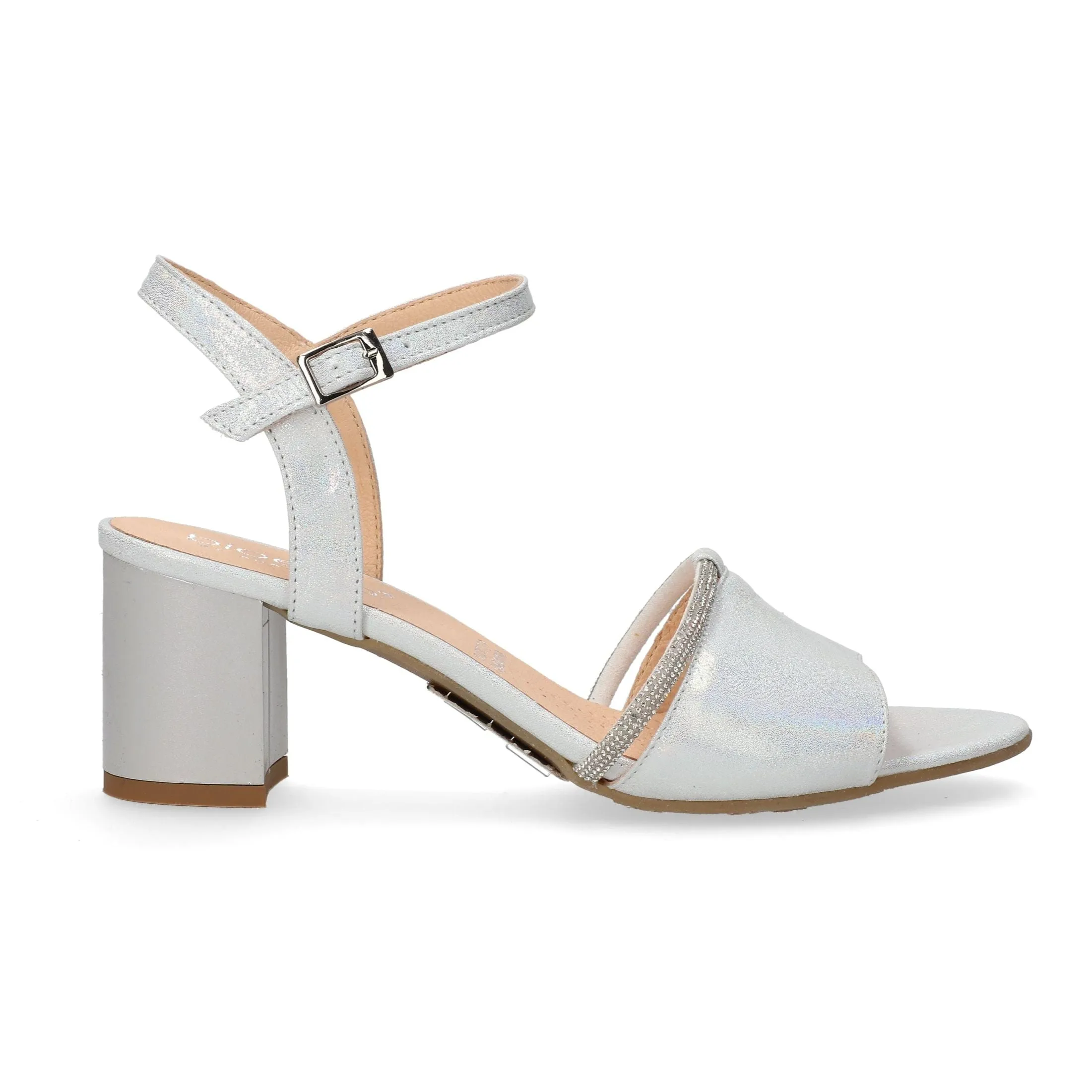 Bioeco Womens Sandal 4040 Silver Shimmer hypoallergenic