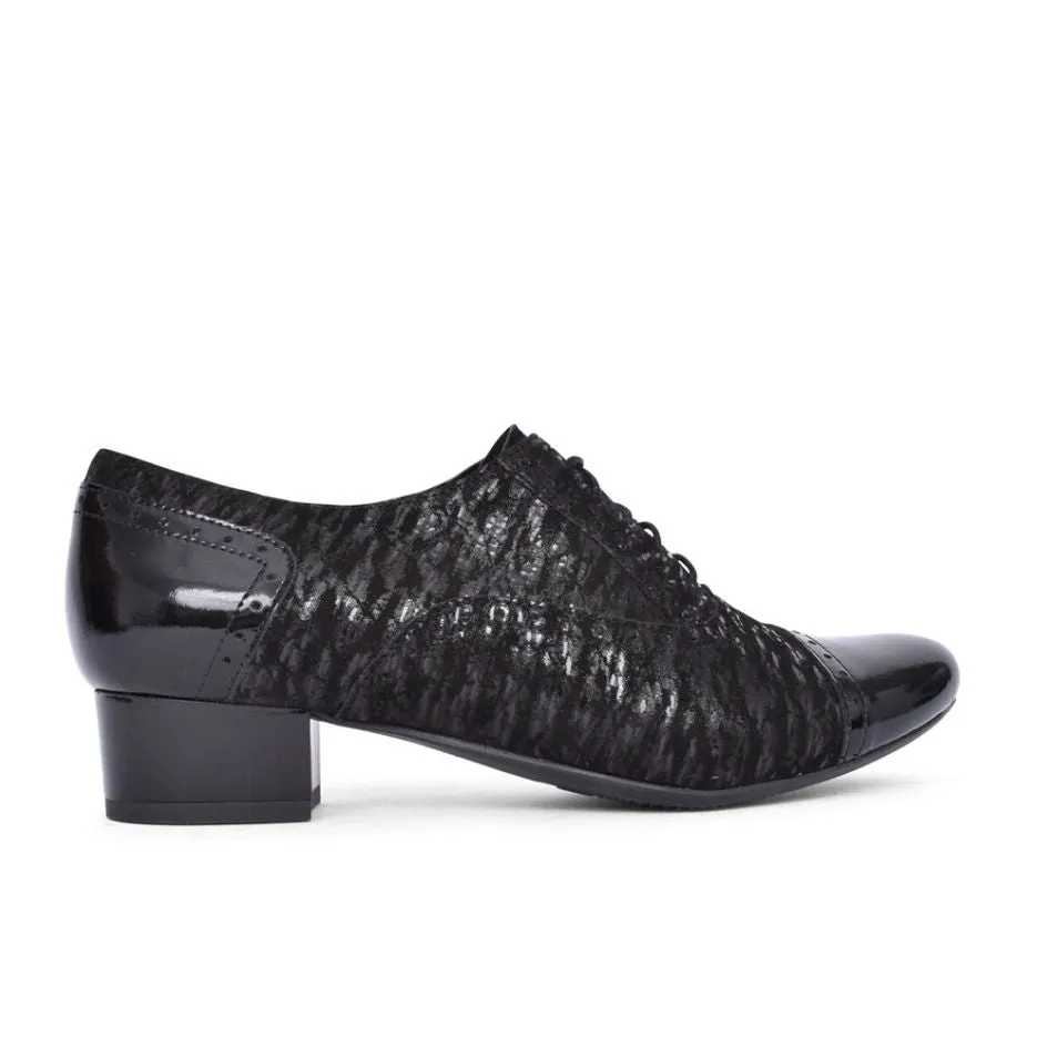 Lace Up Flexibility Bioeco Womens Shoe 1370 Black Leather