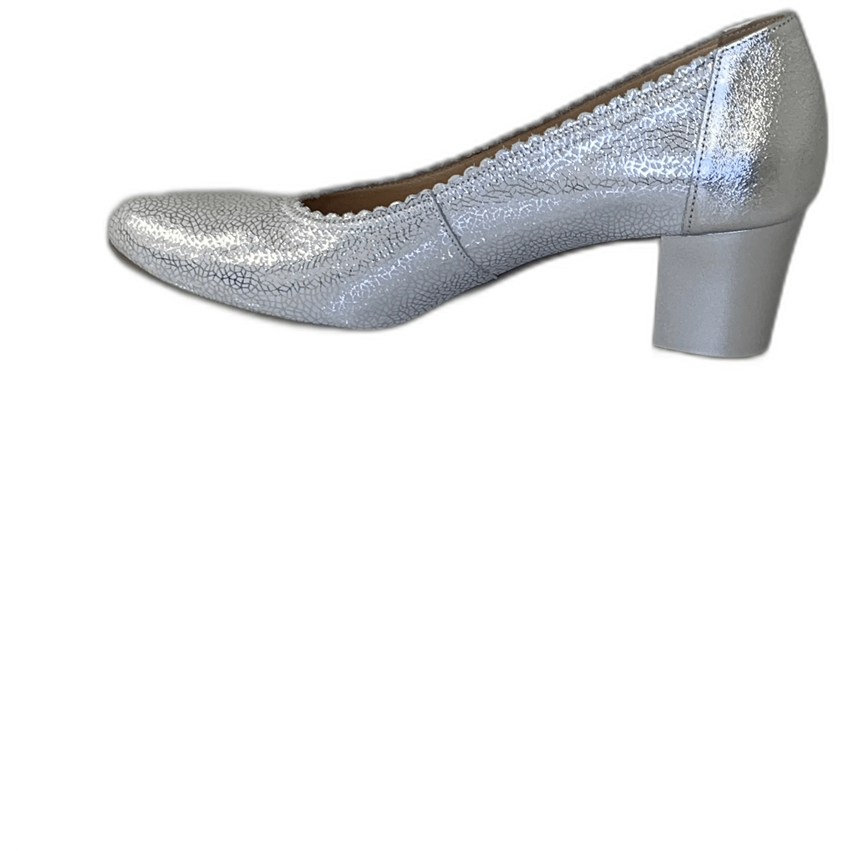 Wedding Footwear Bioeco Womens Shoe 5527 Silver Leather