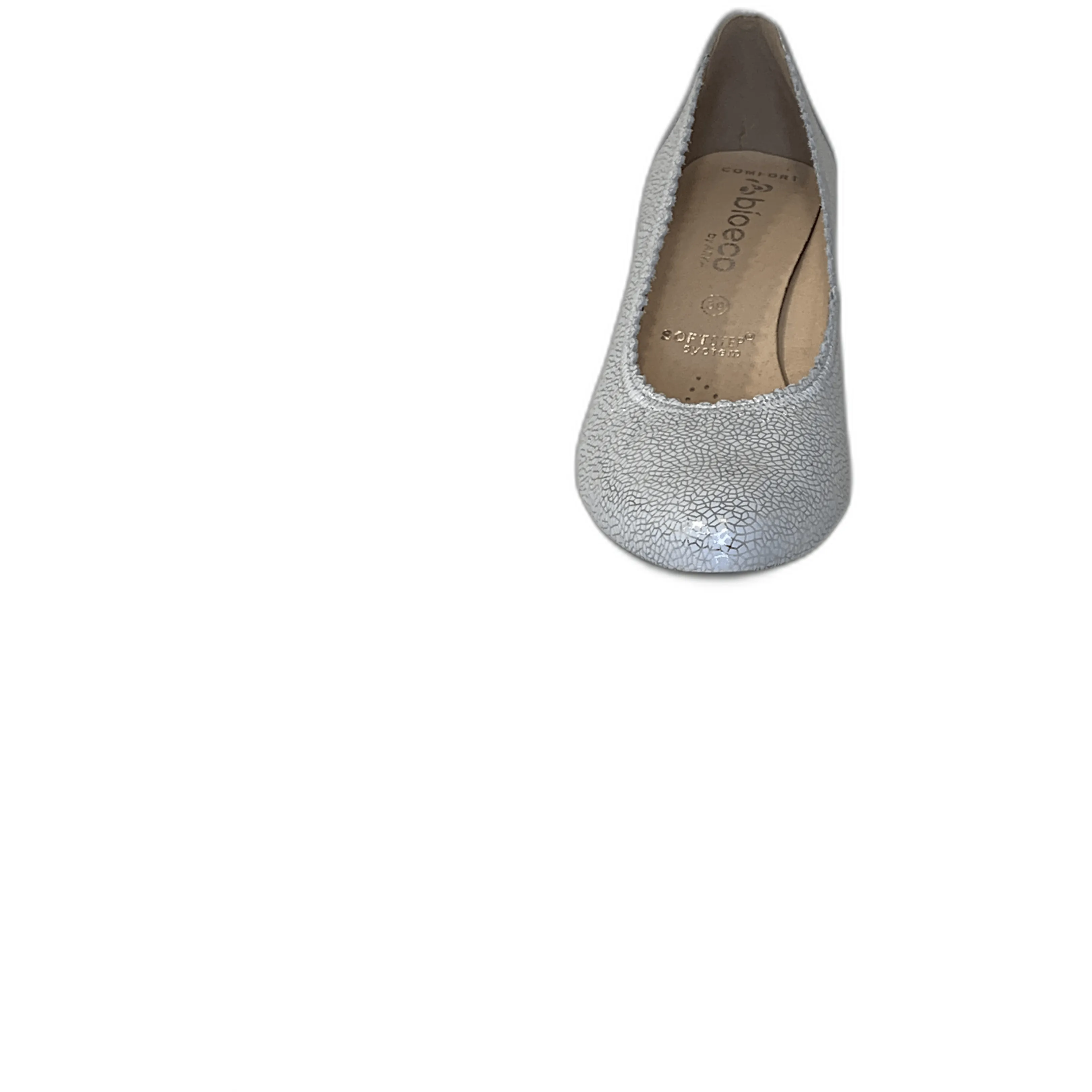 Custom Wedding Heels Bioeco Womens Shoe 5527 Silver Leather