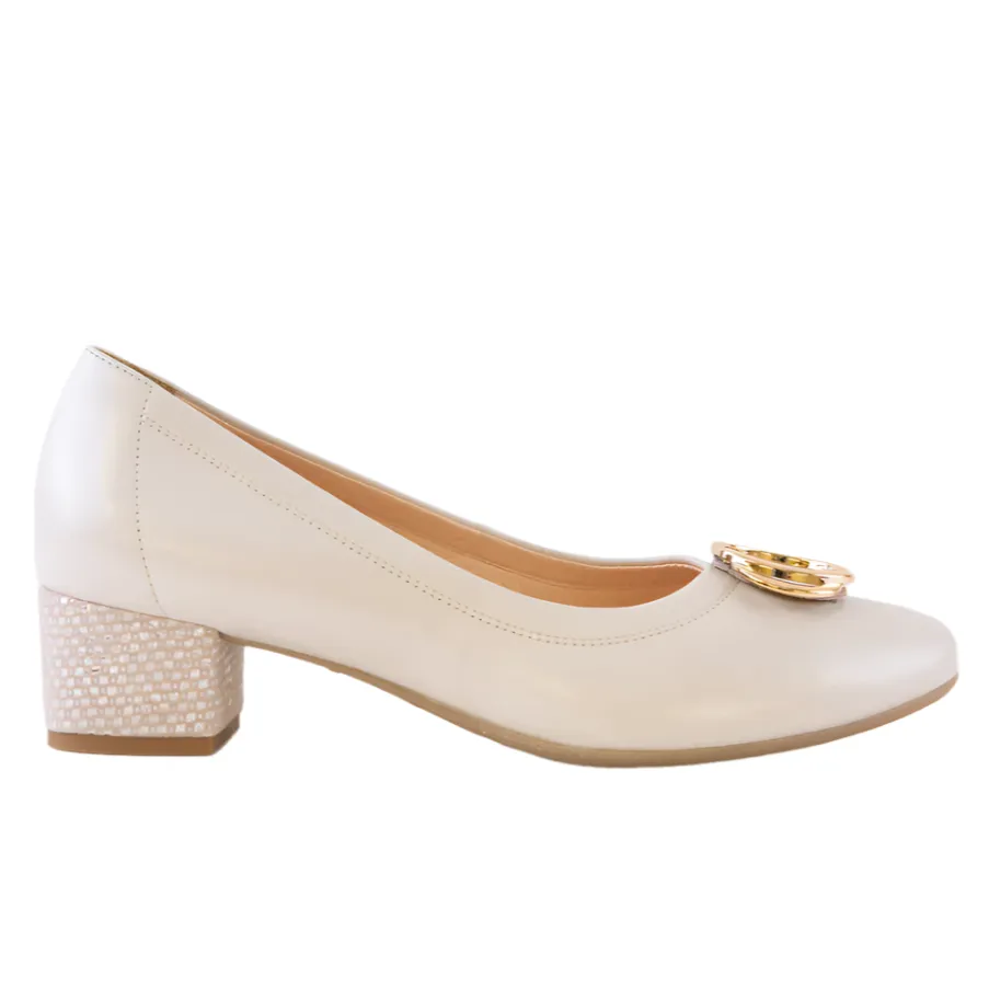 Bioeco Womens Shoe 6415 Pearl Leather Fashionable Boots Cute Party Heels