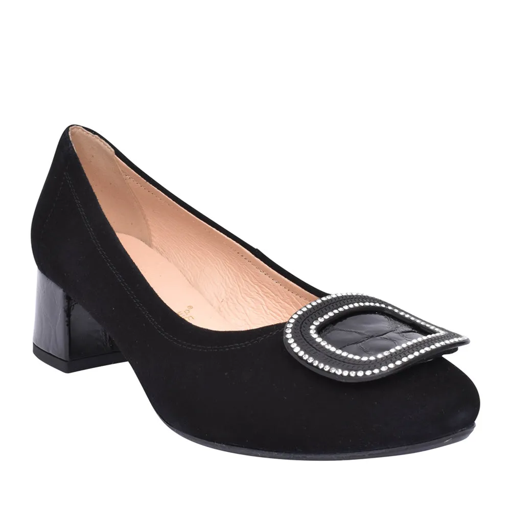 Bioeco Womens Shoe 6641 Black Suede Comfortable Straps Impact Resistance