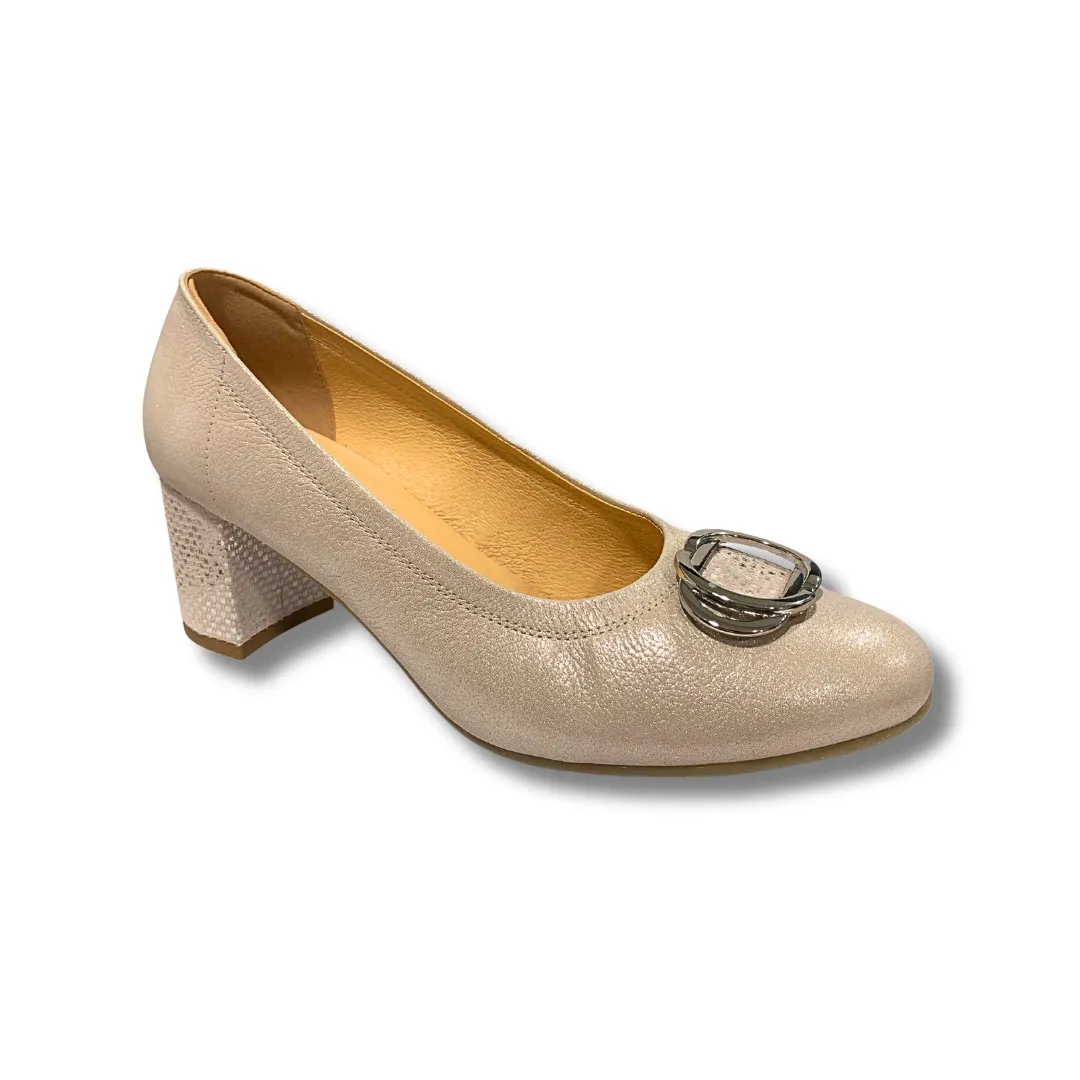 Fashionable Bioeco Womens Shoe 6736 Metallic Pink