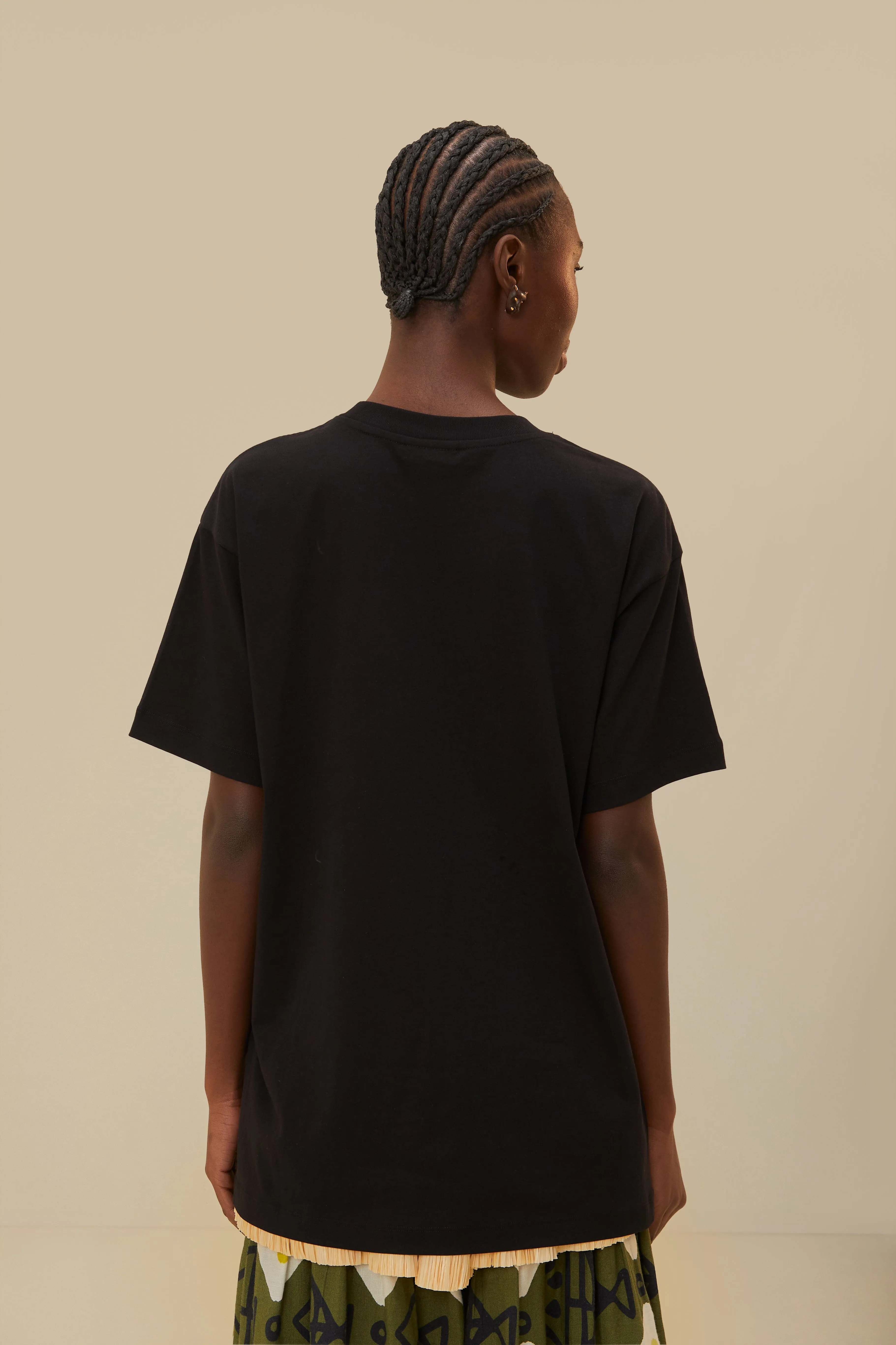 Chic Vibe Black Amazonia Organic Cotton Relaxed T-Shirt