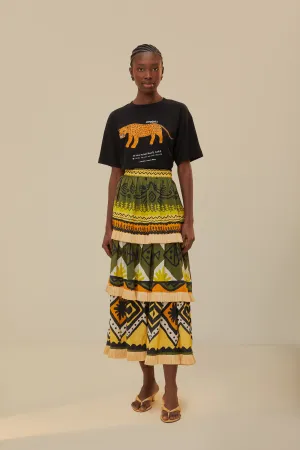 Black Amazonia Organic Cotton Relaxed T-Shirt Christmas Fresh and Cool