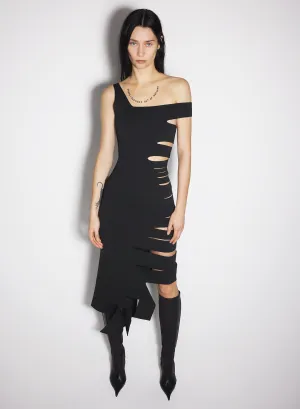 Casual Chic Kind Glow black bandage knit dress