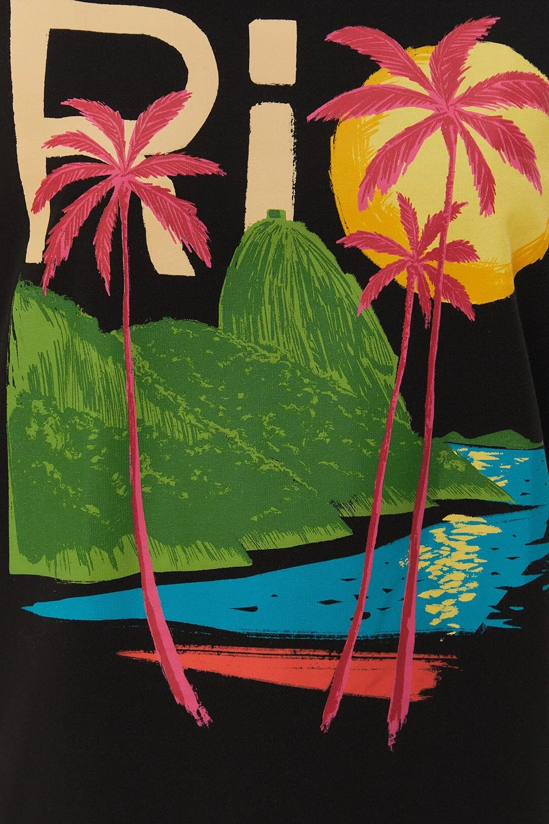 Casual Comfort Black Rio Organic Cotton Relaxed T-Shirt