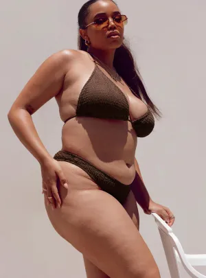 Blanca Bikini Bottoms Brown Curve Summer Relaxation Eco Friendly