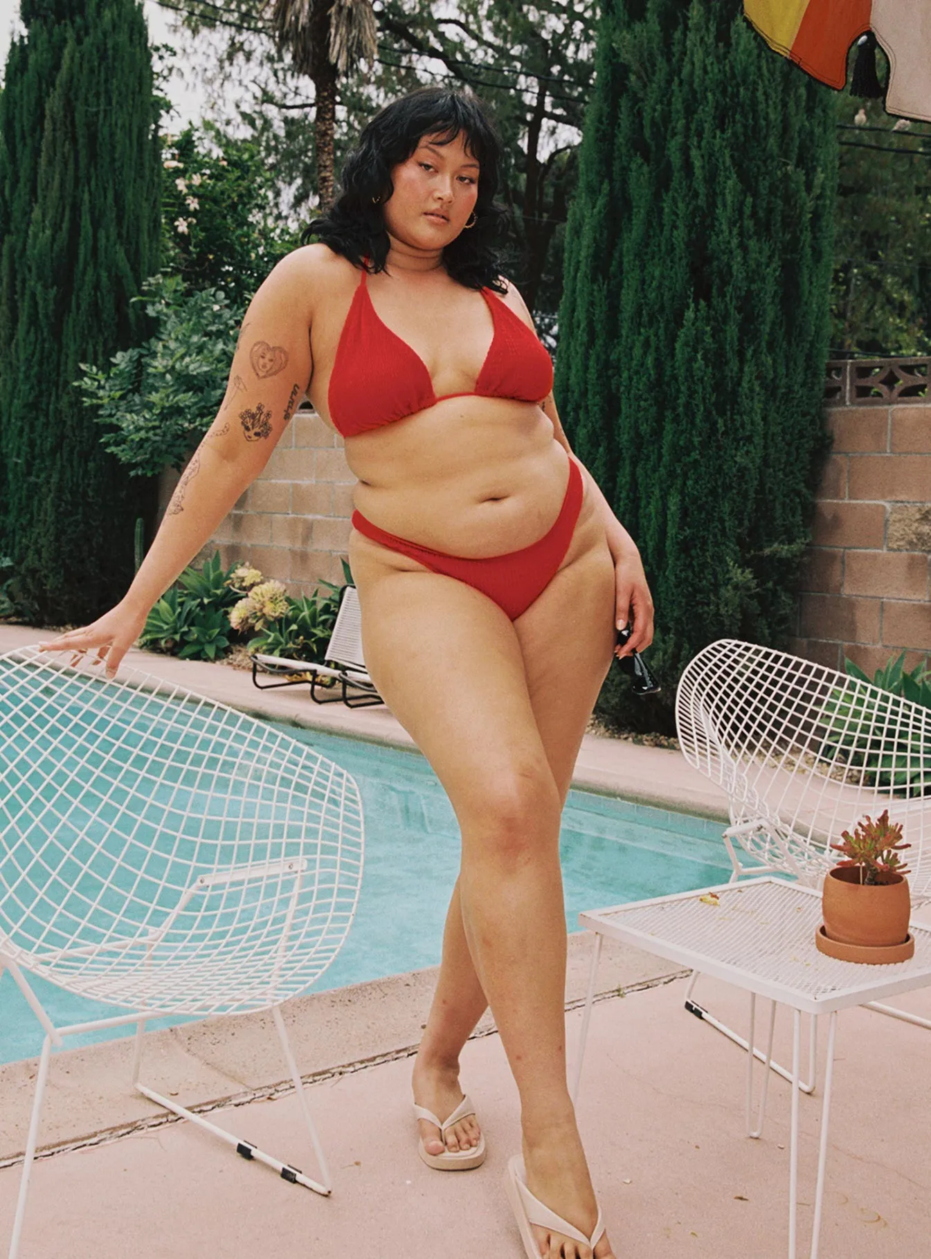 Blanca Bikini Top Red Curve Laid-Back Vibes Coastal Vibes