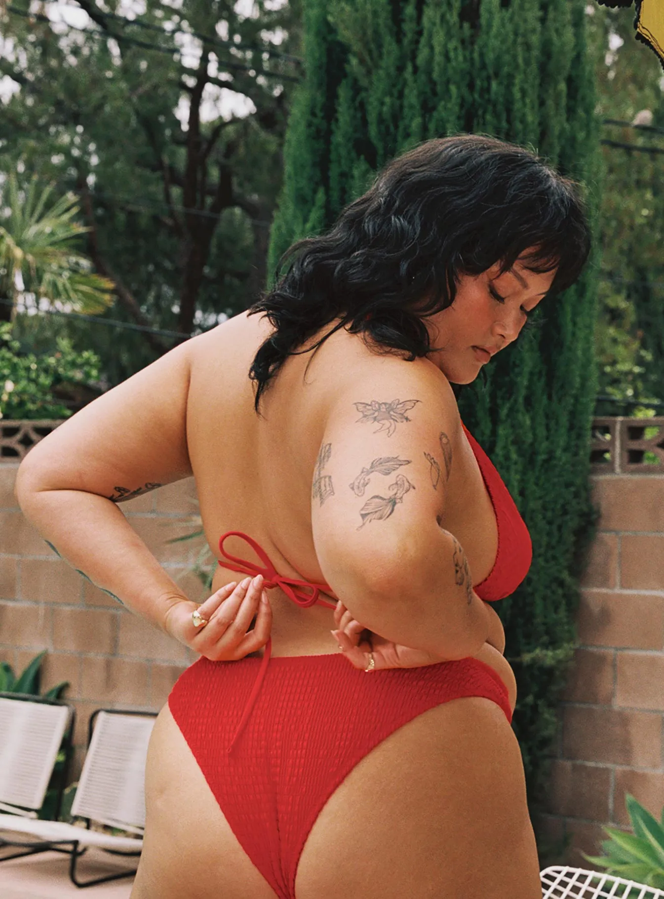 Blanca Bikini Top Red Curve Secure-fit