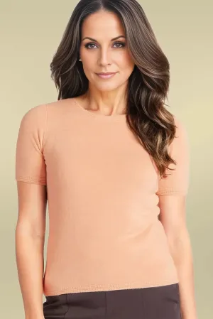 Crew Neck Short Sleeve Jumper Eco Conscious Manufacturing