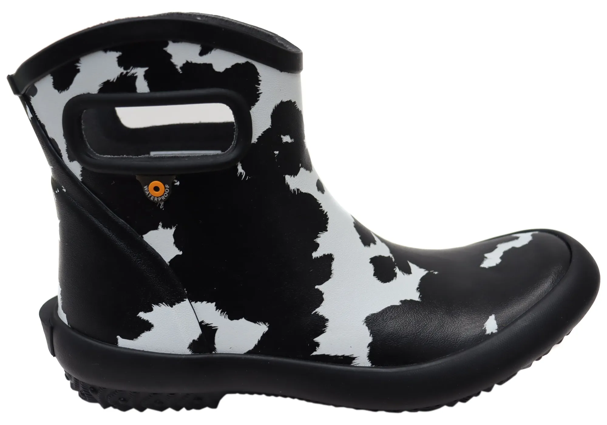 Bogs Womens Patch Ankle Boot Cow General Purpose Gumboots Waterproof River Crossing Lift Up