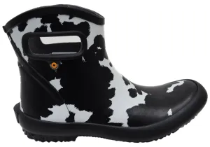 Shock Absorbing Rough Terrain Bogs Womens Patch Ankle Boot Cow General Purpose Gumboots