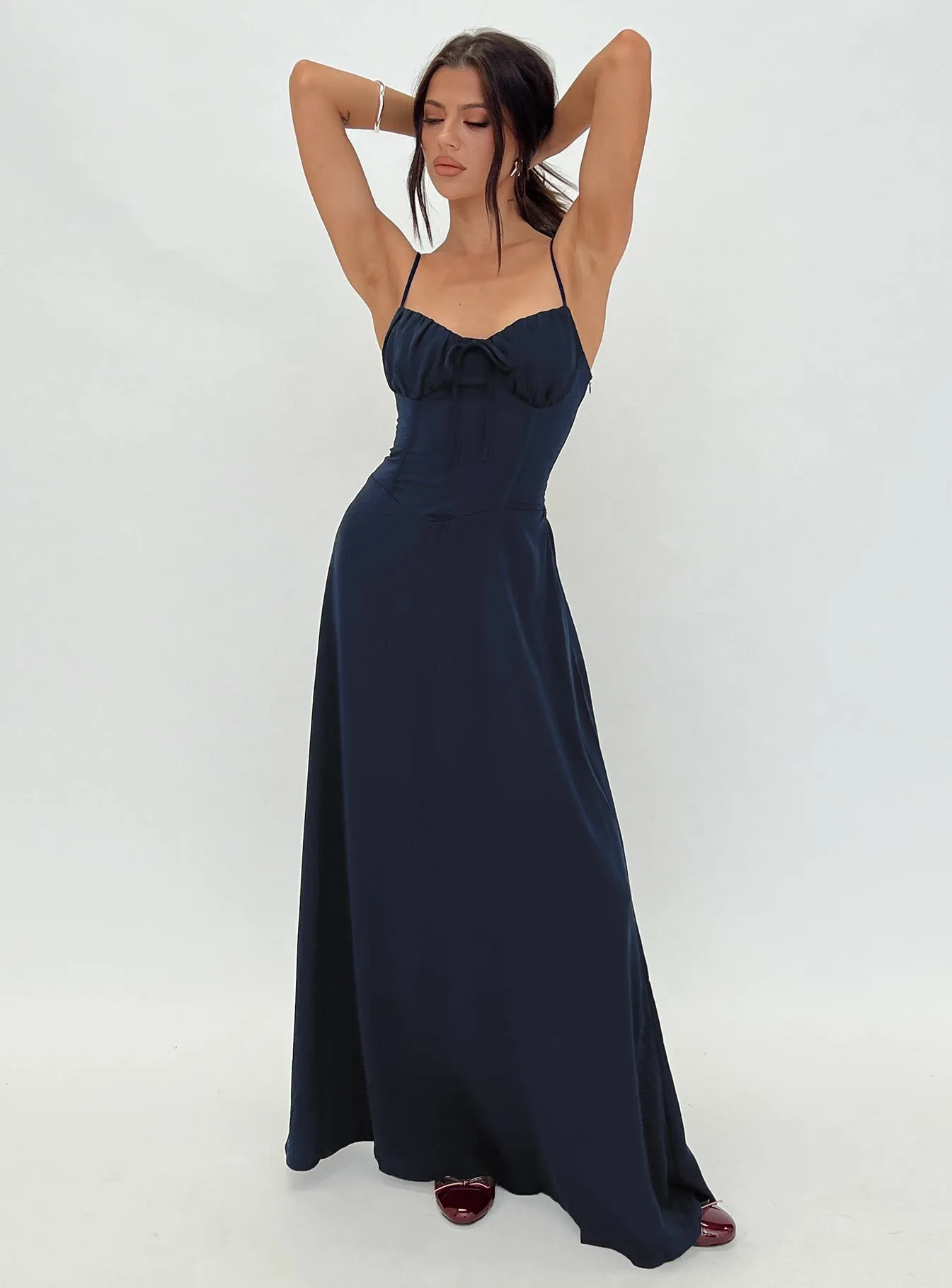 Eleanora Maxi Dress Navy City Casual