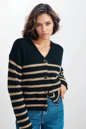 Boxy Ribbed Cardigan Ultra Soft