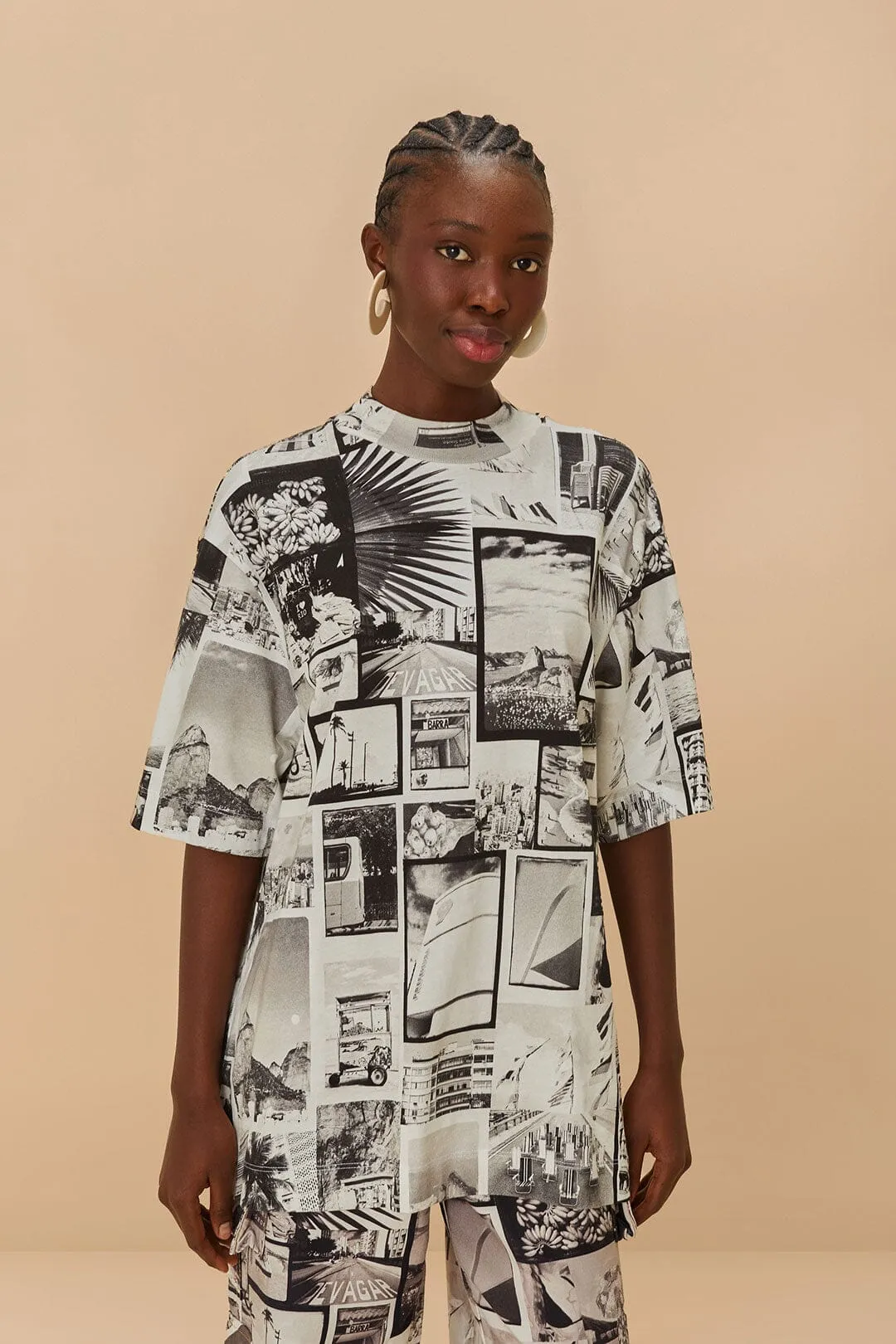 Multicolor Rio Noir T-Shirt Durable Knitwear